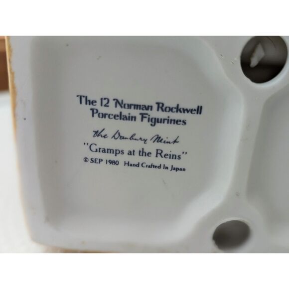 Norman Rockwell "Gramps at the Reins" Figurine - Picture 7 of 15